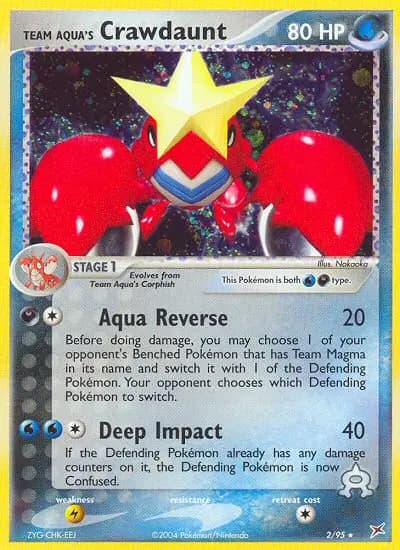 Team Aqua's Crawdaunt — Team Magma vs Team Aqua card #2