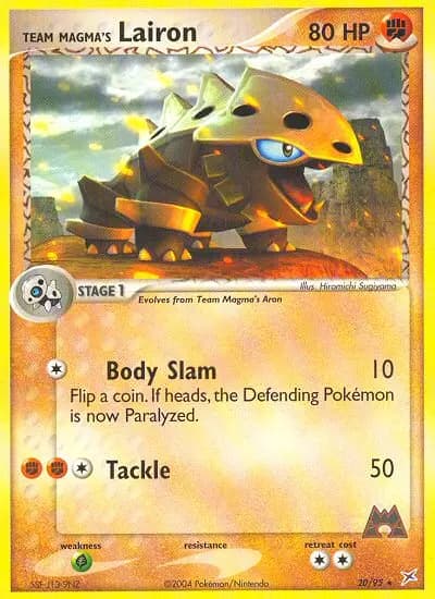 Team Magma's Lairon — Team Magma vs Team Aqua card #20