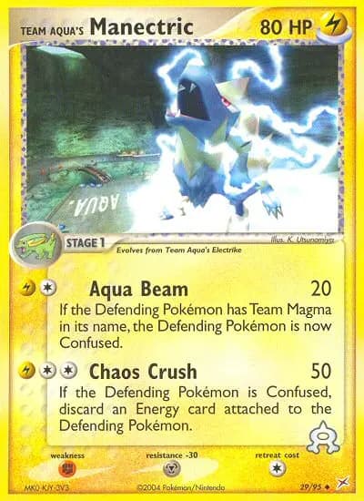 Team Aqua's Manectric — Team Magma vs Team Aqua card #29