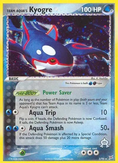 Team Aqua's Kyogre — Team Magma vs Team Aqua card #3