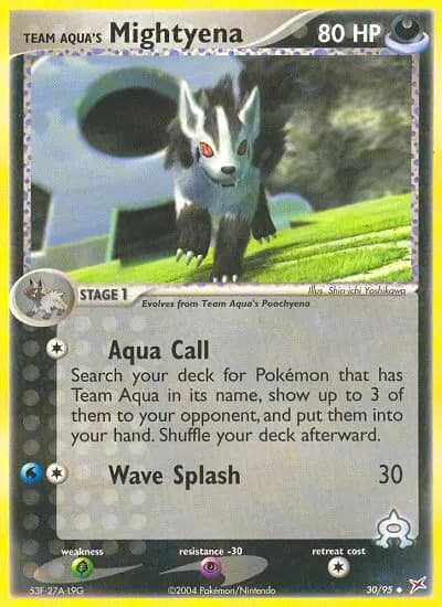 Team Aqua's Mightyena — Team Magma vs Team Aqua card #30