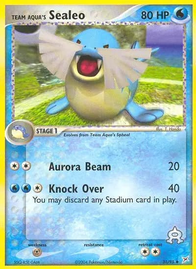 Team Aqua's Sealeo — Team Magma vs Team Aqua card #31