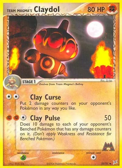 Team Magma's Claydol — Team Magma vs Team Aqua card #33