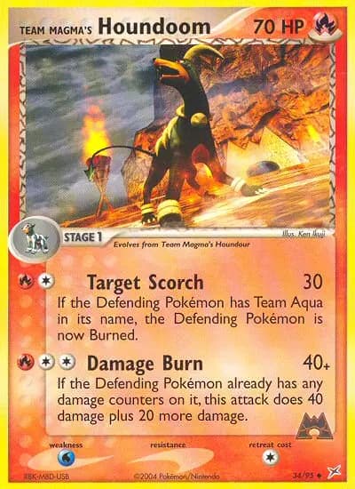 Team Magma's Houndoom — Team Magma vs Team Aqua card #34