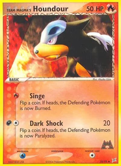 Team Magma's Houndour — Team Magma vs Team Aqua card #35