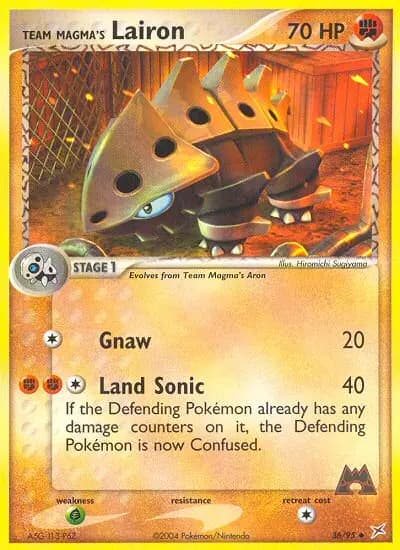 Team Magma's Lairon — Team Magma vs Team Aqua card #36