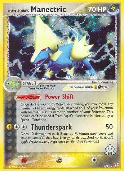 Team Aqua's Manectric — Team Magma vs Team Aqua card #4