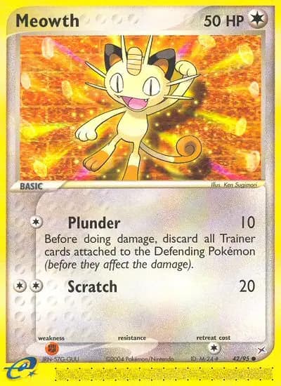 Meowth — Team Magma vs Team Aqua card #42