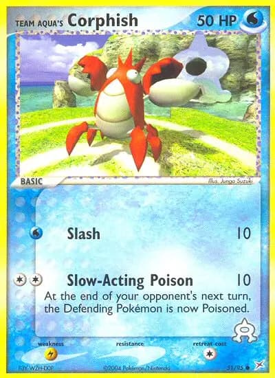 Team Aqua's Corphish — Team Magma vs Team Aqua card #51