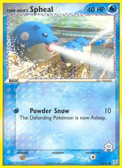 Team Aqua's Spheal — Team Magma vs Team Aqua card #56