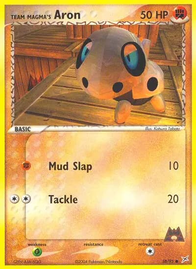 Team Magma's Aron — Team Magma vs Team Aqua card #58