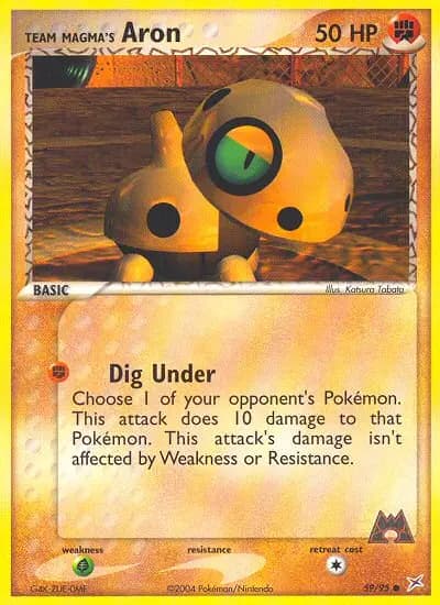 Team Magma's Aron — Team Magma vs Team Aqua card #59