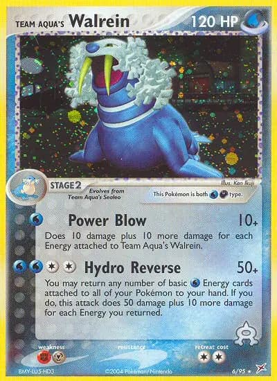 Team Aqua's Walrein — Team Magma vs Team Aqua card #6