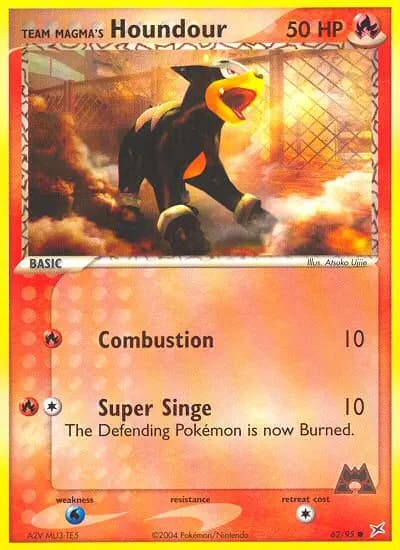 Team Magma's Houndour — Team Magma vs Team Aqua card #62