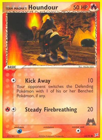 Team Magma's Houndour — Team Magma vs Team Aqua card #63