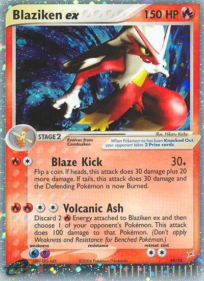 Blaziken ex — Team Magma vs Team Aqua card #89