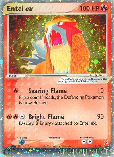Entei ex — Team Magma vs Team Aqua card #91