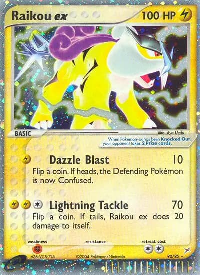 Raikou ex — Team Magma vs Team Aqua card #92