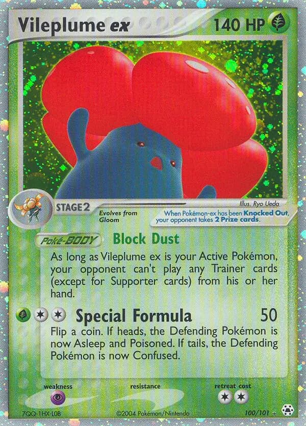 Vileplume ex — Hidden Legends card #100