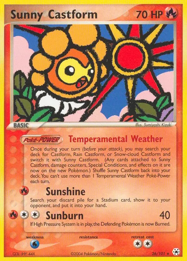 Sunny Castform — Hidden Legends card #26