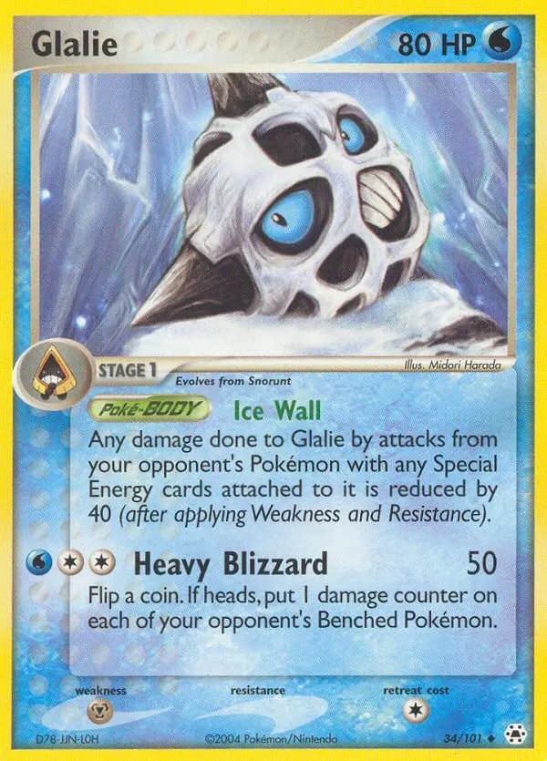 Glalie — Hidden Legends card #34