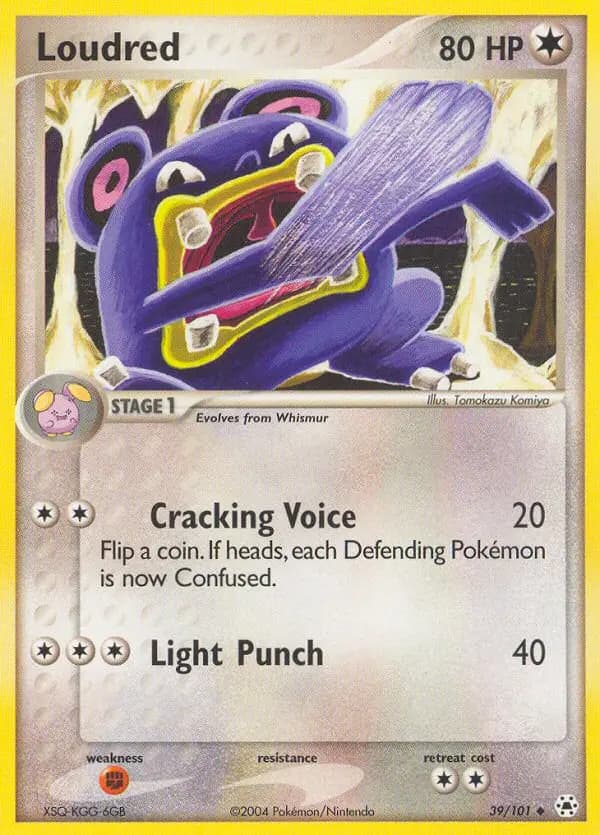 Loudred — Hidden Legends card #39