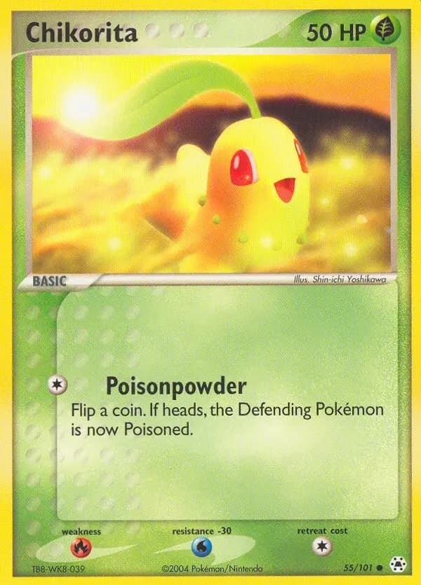 Chikorita — Hidden Legends card #55