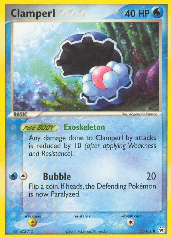 Clamperl — Hidden Legends card #58