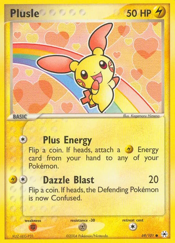 Plusle — Hidden Legends card #69