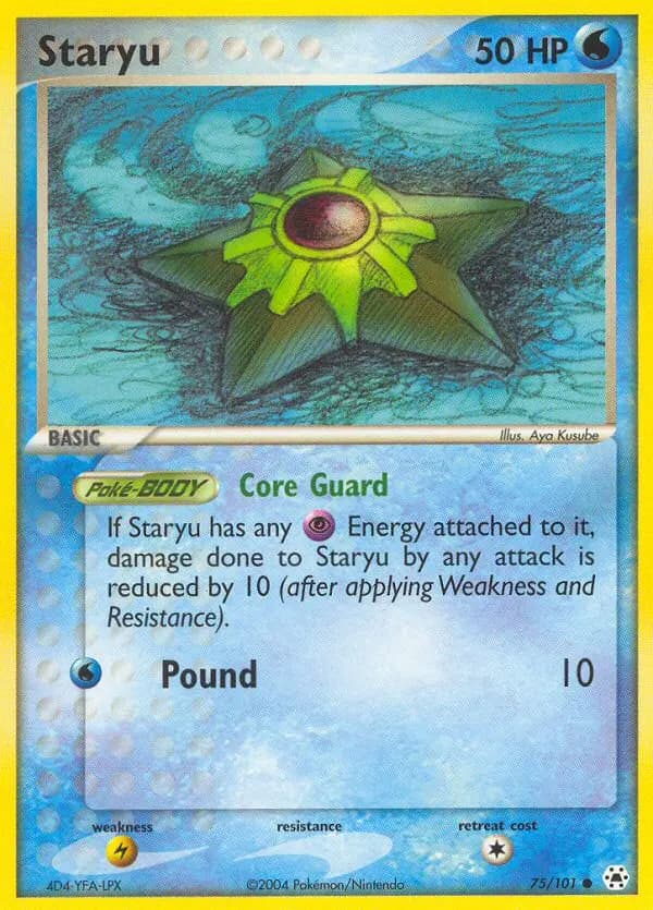 Staryu — Hidden Legends card #75