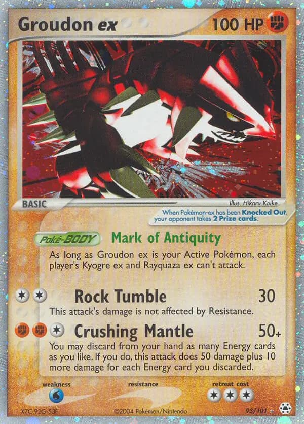 Groudon ex — Hidden Legends card #93