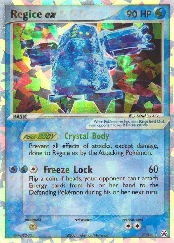 Regice ex — Hidden Legends card #97