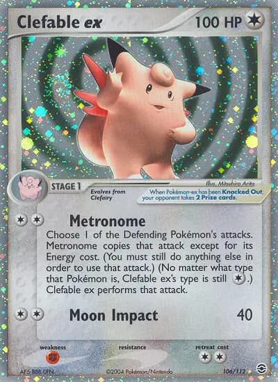 Clefable ex — FireRed & LeafGreen card #106