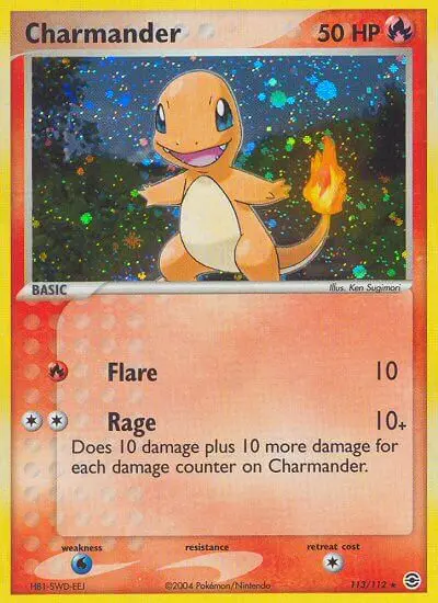 Charmander — FireRed & LeafGreen card #113