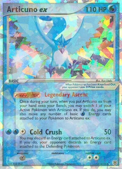 Articuno ex — FireRed & LeafGreen card #114