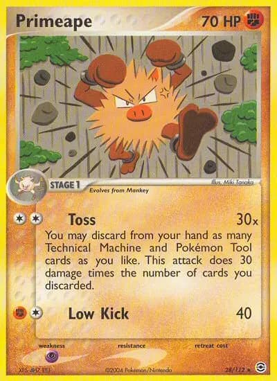 Primeape — FireRed & LeafGreen card #28