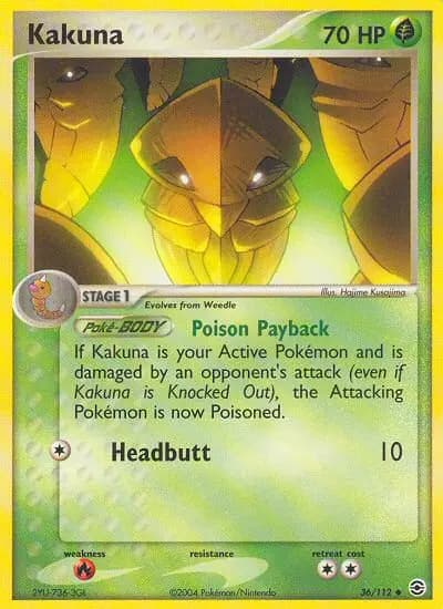 Kakuna — FireRed & LeafGreen card #36