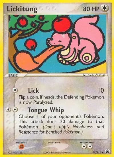 Lickitung — FireRed & LeafGreen card #37