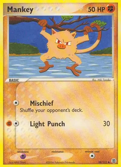 Mankey — FireRed & LeafGreen card #38