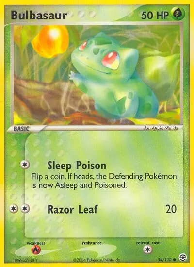 Bulbasaur — FireRed & LeafGreen card #54