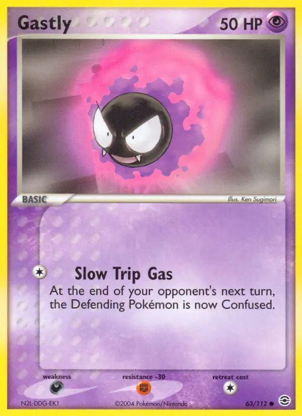 Gastly — FireRed & LeafGreen card #63
