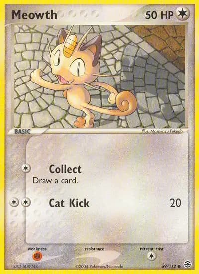 Meowth — FireRed & LeafGreen card #69