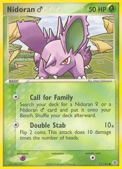Nidoran♂ — FireRed & LeafGreen card #71