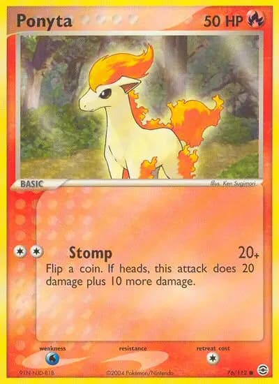 Ponyta — FireRed & LeafGreen card #76