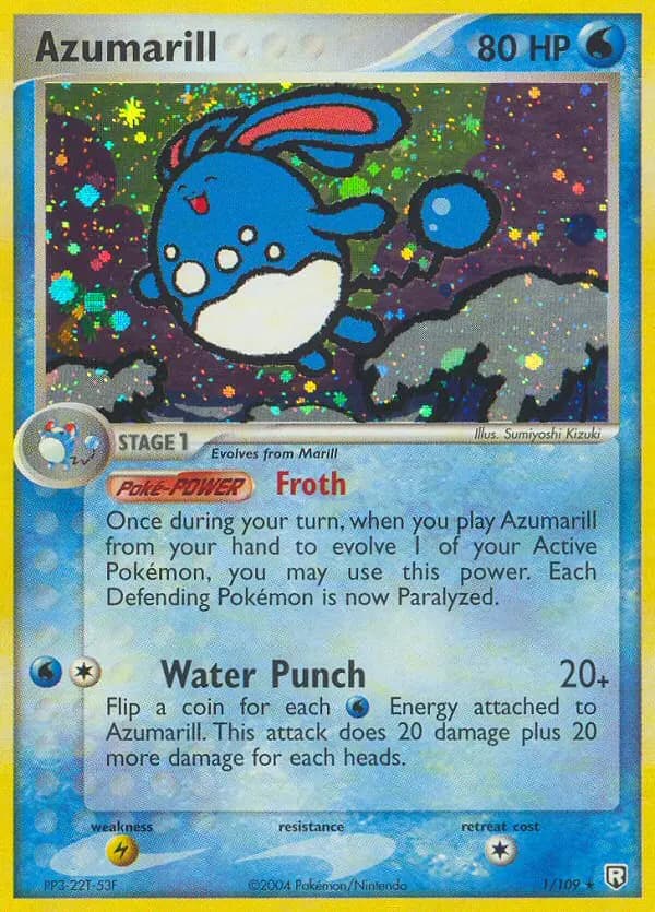 Azumarill — Team Rocket Returns card #1