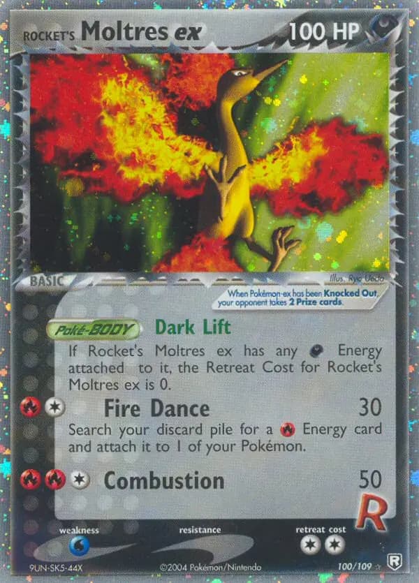 Rocket's Moltres ex — Team Rocket Returns card #100