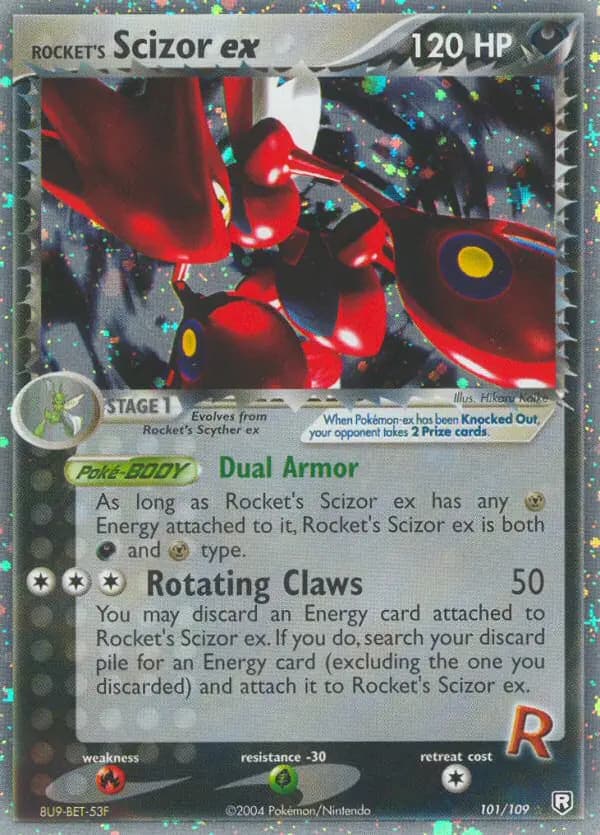 Rocket's Scizor ex — Team Rocket Returns card #101