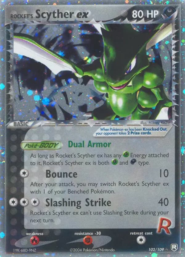Rocket's Scyther ex — Team Rocket Returns card #102