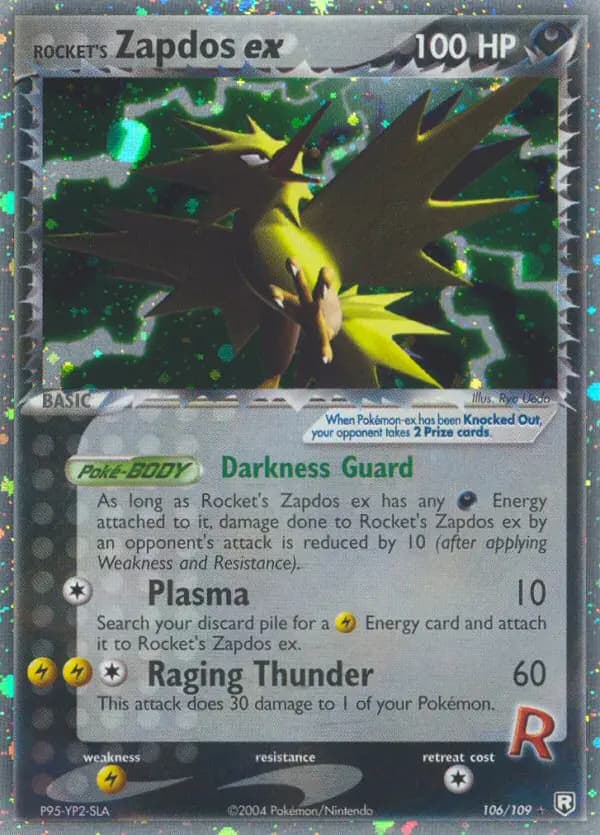 Rocket's Zapdos ex — Team Rocket Returns card #106