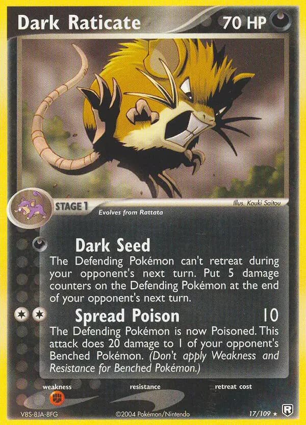 Dark Raticate — Team Rocket Returns card #17